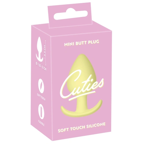**Dilyana- Small Silicone Anal Dilator Cuties Yellow [7]
