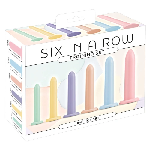 Set of 6 silicone dildos - dilators Six In A Row [7]