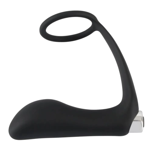 Black Velvets Vibrating Prostate Stimulator with Penis Ring [1]