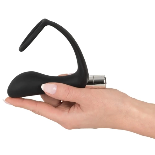 Black Velvets Vibrating Prostate Stimulator with Penis Ring [4]