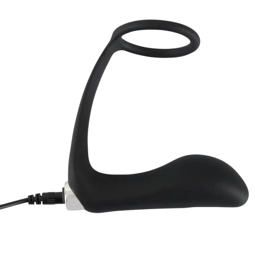 Black Velvets Vibrating Prostate Stimulator with Penis Ring [5]
