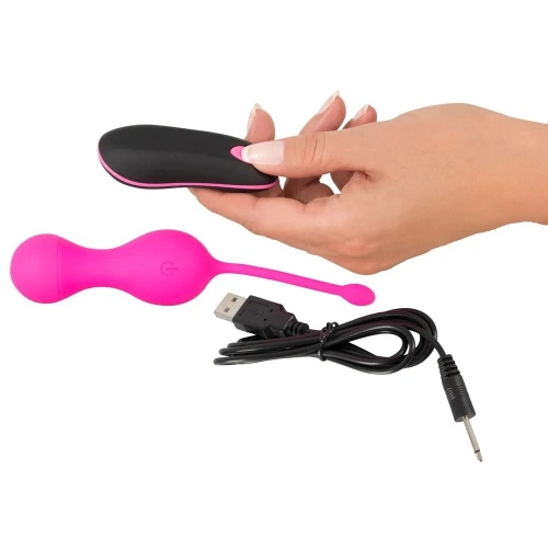 Sweet Smile Rechargeable Silicone Vibrating Balls with Remote [4]