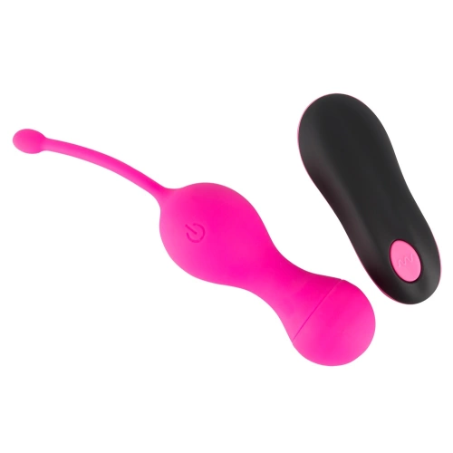 Sweet Smile Rechargeable Silicone Vibrating Balls with Remote
