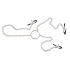 Metal clitoris and nipples clamps with chain BDSM [2]