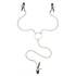 Metal clitoris and nipples clamps with chain BDSM Metal clitoris and nipples clamps with chain BDSM