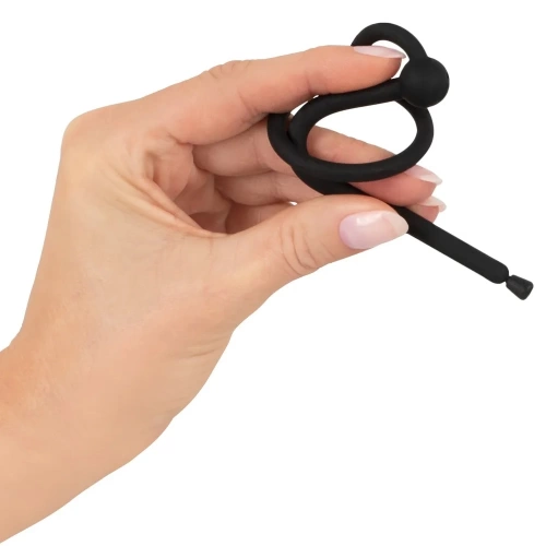 Nina - Silicone urethral dilator with stopper and penis ring Penis Plug [5]