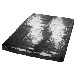 **Nina - Sex bed linen double sheet of soft vinyl Lack 200 x 230 cm black