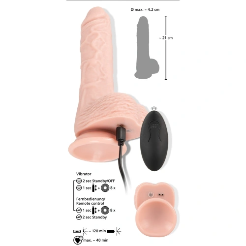 Dilyana Rechargeable realistic silicone dildo with remote You2Toys [5]