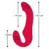 **Nina - Triple Teaser Rechargeable Strapless Vibrator with Remote Control Red [10]