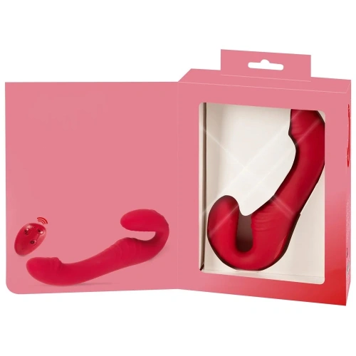 **Nina - Triple Teaser Rechargeable Strapless Vibrator with Remote Control Red [11]