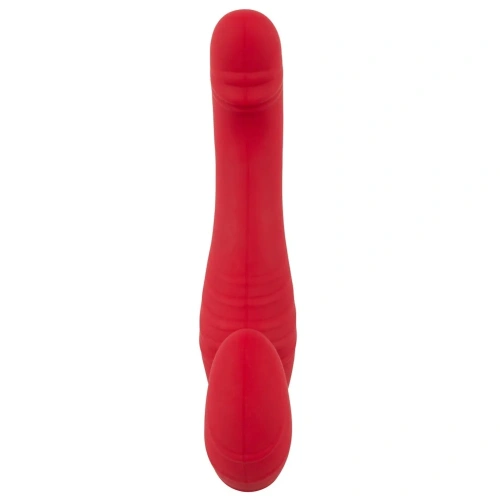 **Nina - Triple Teaser Rechargeable Strapless Vibrator with Remote Control Red [2]