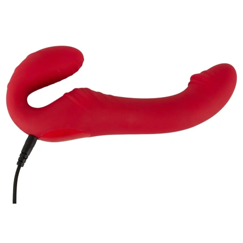**Nina - Triple Teaser Rechargeable Strapless Vibrator with Remote Control Red [8]
