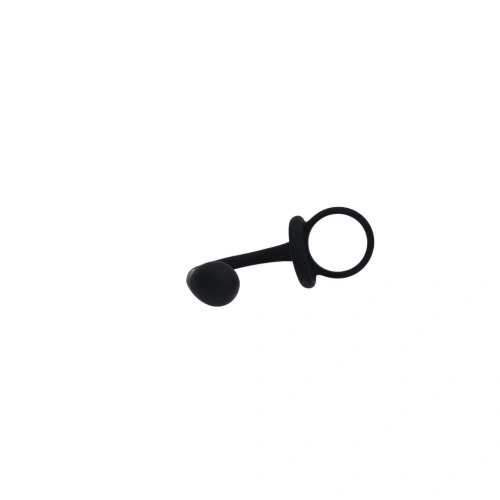 Double penis ring with anal stimulator Black Velvets [6]