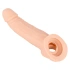 Cyberskin penis extender and thickener with Nature Skin clasp