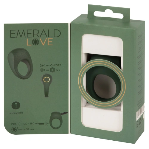 Emerald Love Luxury Rechargeable Vibrating Penis Ring [9]