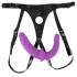 Adjustable strap-on belt with double silicone dildo Sweet Smile [1]