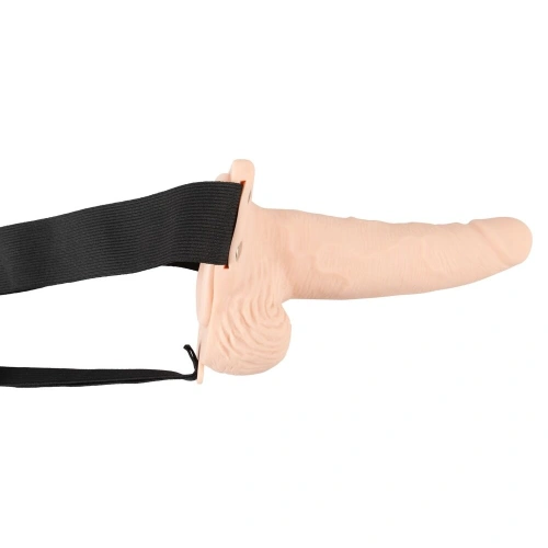Rechargeable Vibrating Penis Belt with Strap-on Sleeve [1]