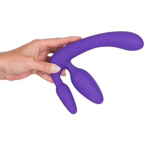 Strapless strap-on dildo Triple Teaser purple [1]