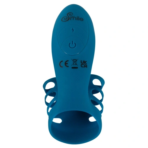 Sweet Smile Rechargeable Silicone Vibrating Cock Ring [1]