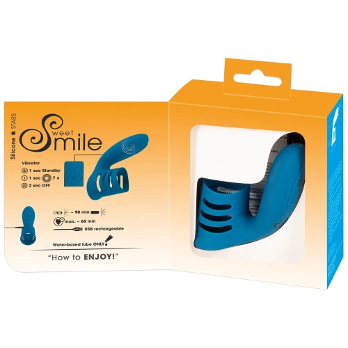 Sweet Smile Rechargeable Silicone Vibrating Cock Ring [10]