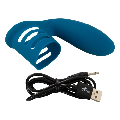 Sweet Smile Rechargeable Silicone Vibrating Cock Ring [4]