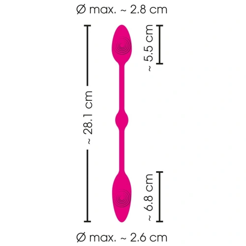 Sweet Smile Love Balls Rechargeable Dual Remote Control Stimulator [12]