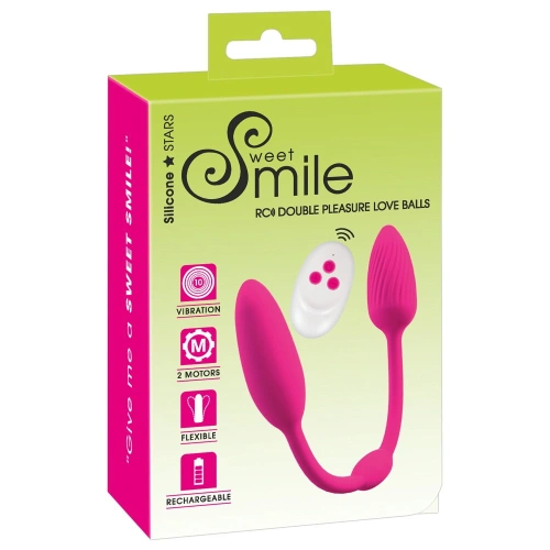 Sweet Smile Love Balls Rechargeable Dual Remote Control Stimulator [15]