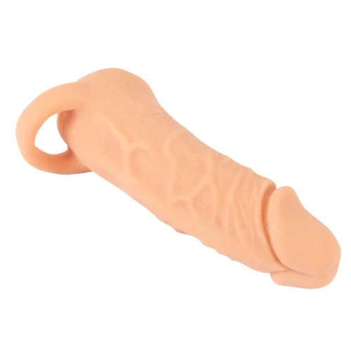 2 in 1 realistic penis extender and vagina masturbator Nature Skin size M +3 cm. [1]