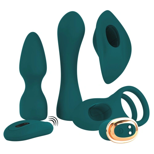Luxury Sex Toy Set with Rechargeable Mini Vibrator and Remote Control Couples Choice [1]