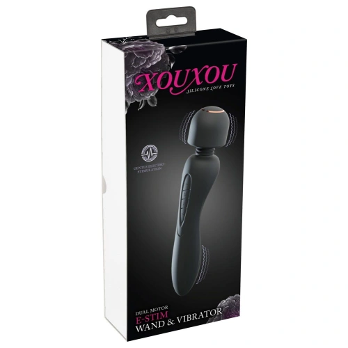 2 in 1 vibrator and wand massager with electro stimulation XouXou [9]