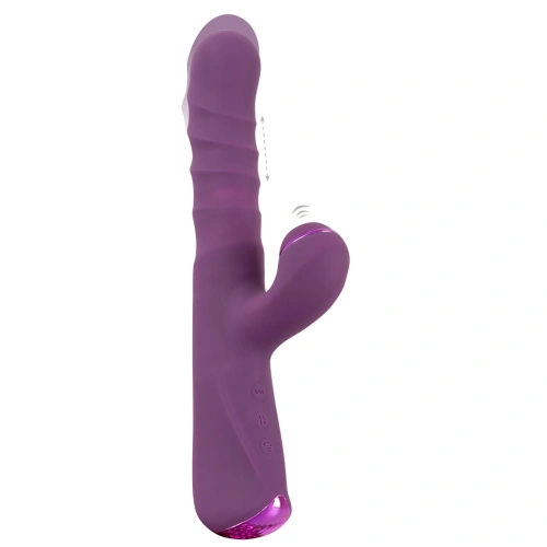 Rechargeable Thumping Rabbit Vibrator with 3 Motors and Thumping Javida Purple [3]