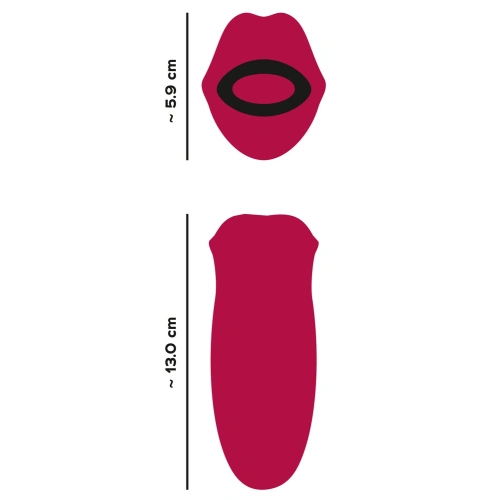 Nina - Rechargeable silicone tongue and lips clitoris stimulator Oral Fun [11]