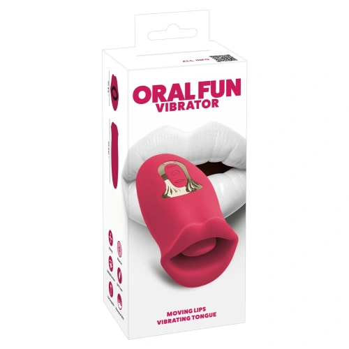 Nina - Rechargeable silicone tongue and lips clitoris stimulator Oral Fun [12]