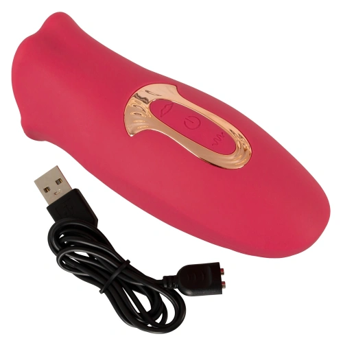 Nina - Rechargeable silicone tongue and lips clitoris stimulator Oral Fun [8]