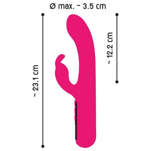 Dilyana Rechargeable Rabbit Vibrator with Pink Sunset Display [11]