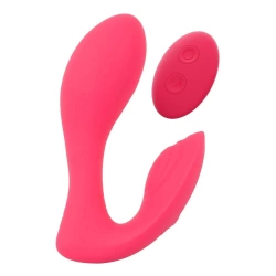 Vibrator with clitoris stimulator and remote G-spot Panty Vibrator