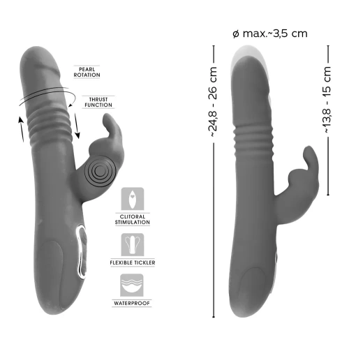 Sweet Smile Thrusting Rabbit Thrusting Vibrator [7]
