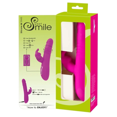 Sweet Smile Thrusting Rabbit Thrusting Vibrator [8]