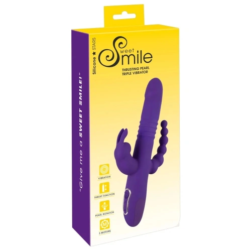 Sweet Smile Triple multifunctional silicone vibrator [10]
