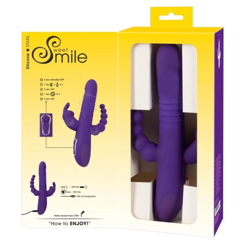 Sweet Smile Triple multifunctional silicone vibrator [11]