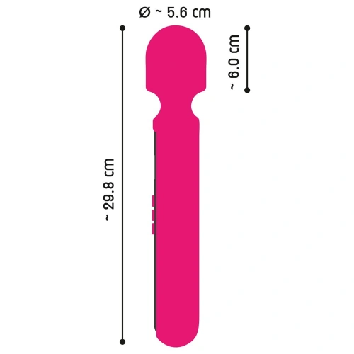 Nina - Powerful rechargeable massager with Pink Sunset display [9]