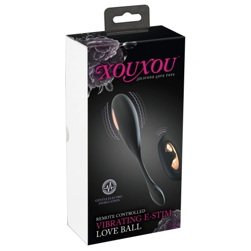 XouXou E-stim Love Ball Vibro Egg with Electrostimulation and Remote Control [9]