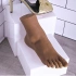 Masturbator-skirt pussy Footin 'dark body color [12]