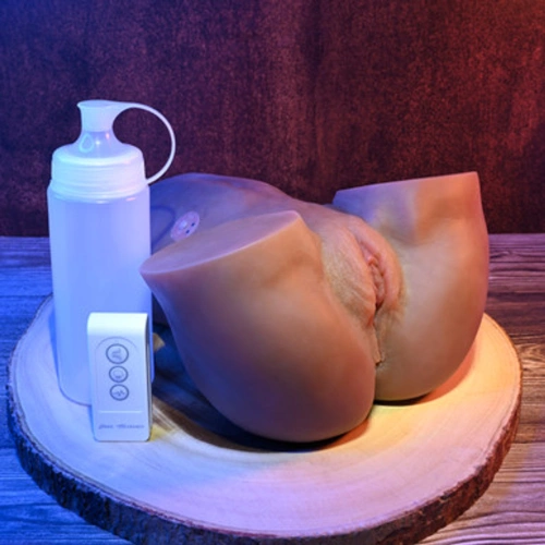 Suction and vibrating masturbator with Rear Beauty Remote [12]